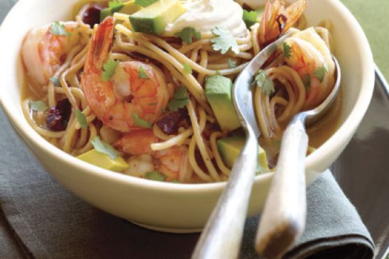 Shrimp, Ancho Chile, and Pasta Soup (Sopa seca de Camarones y Fideos)
