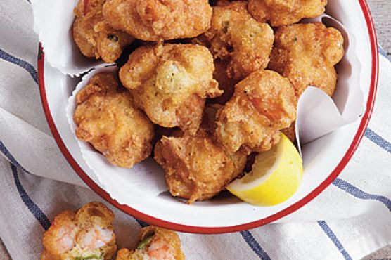 Shrimp-and-Okra Hush Puppies