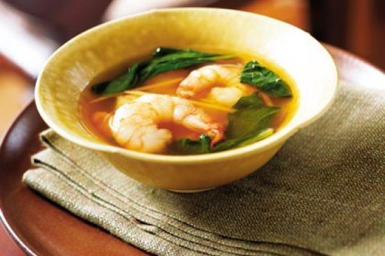Shrimp and Spinach Soup