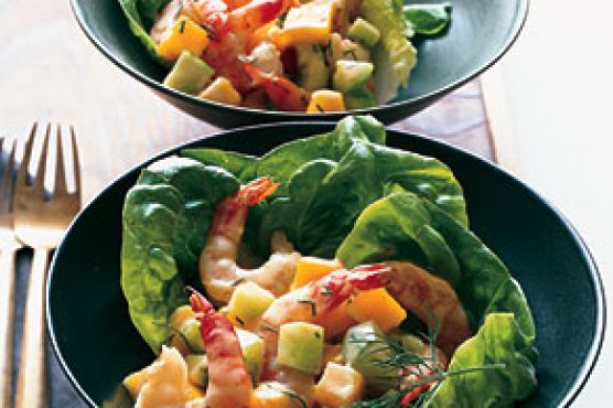 Shrimp, Cucumber, and Mango Salad