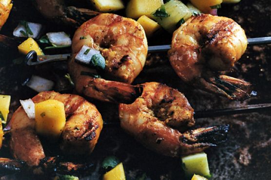 Shrimp Tikka with Fresh Mango Chutney