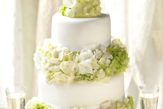Simple elegance wedding cake