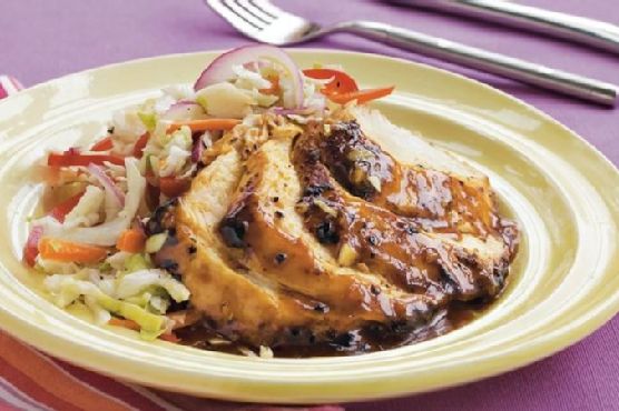 Skillet BBQ Chicken with Slaw