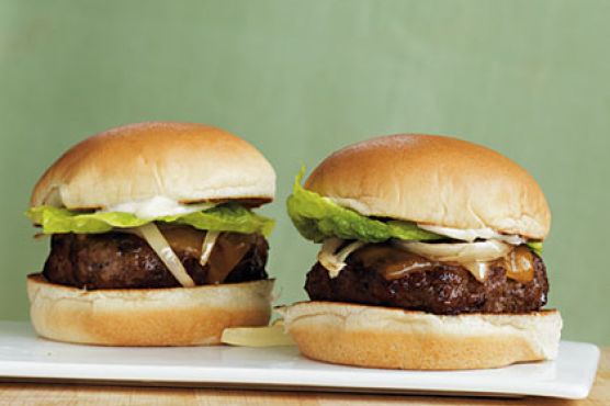 Sliders with Cheddar and Onions