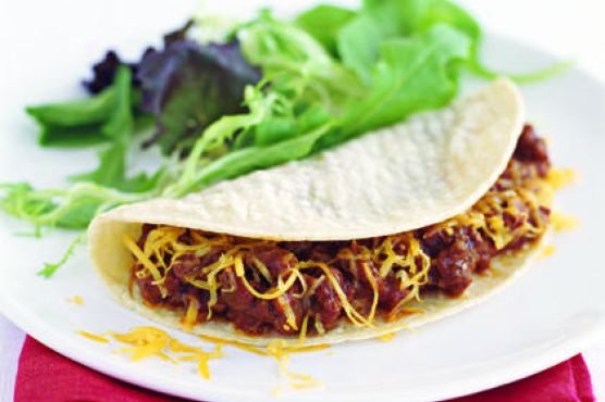 Sloppy Joes in Soft Corn Tortillas