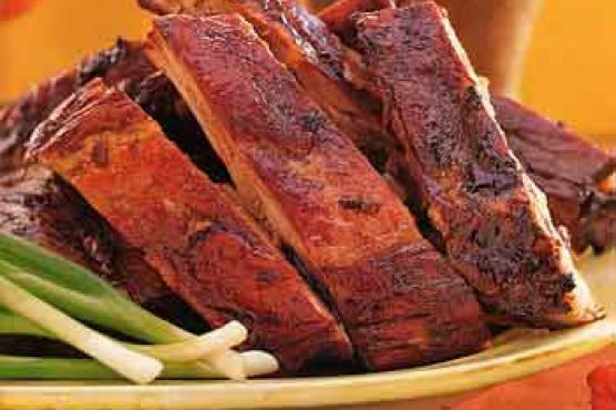 Slow-Baked Spareribs with Mango-Chutney Marinade