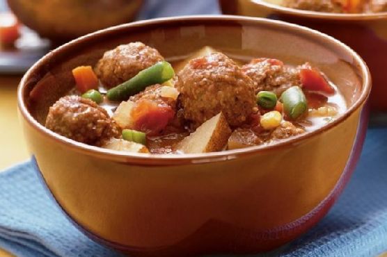 Slow-Cooker Meatball Stone Soup