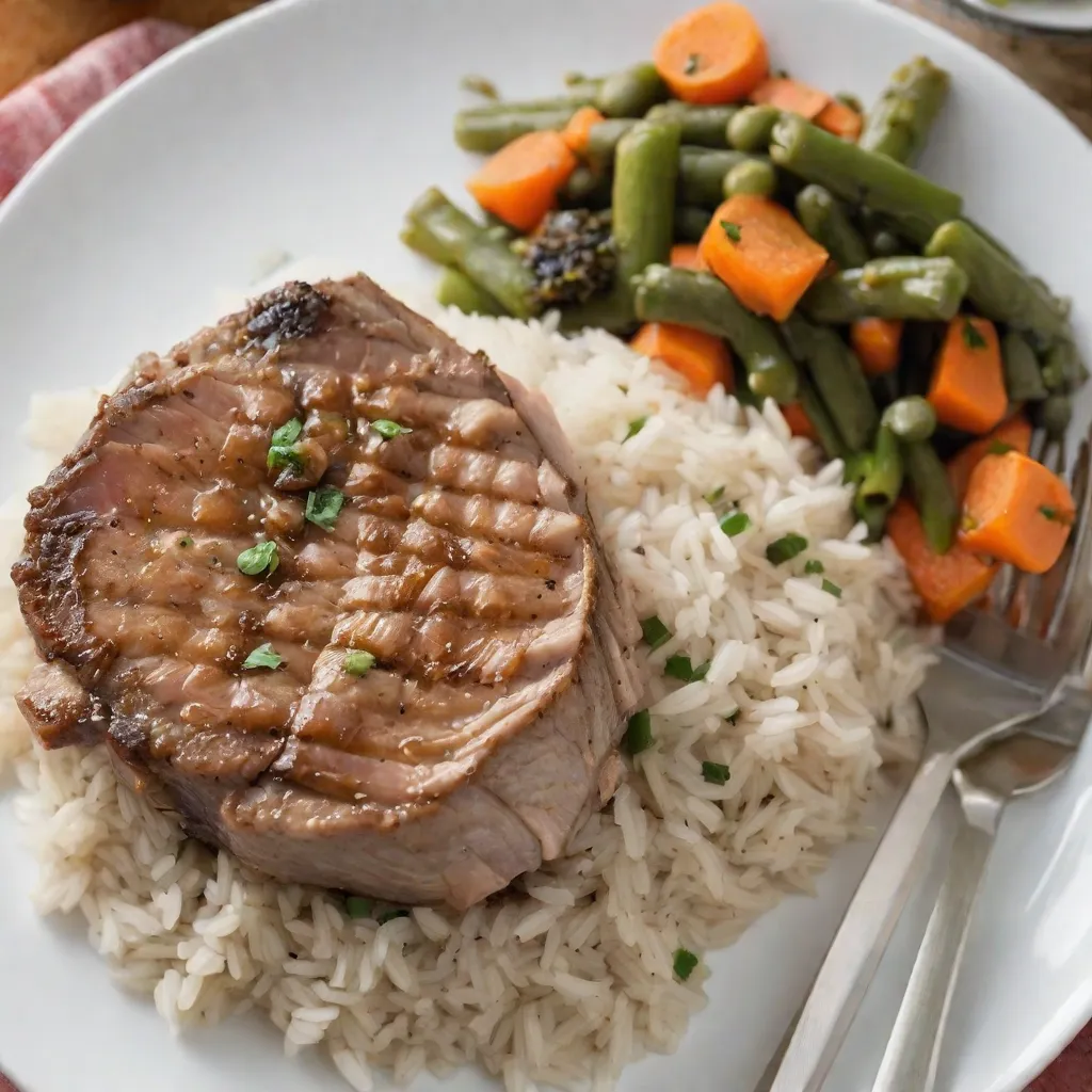 Slow Cooker Pork Chops and Rice