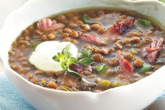 Slow-Cooker Smoked Turkey-Lentil Soup