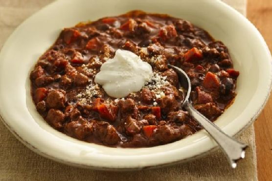 Slow-Cooker Turkey Mole Chili