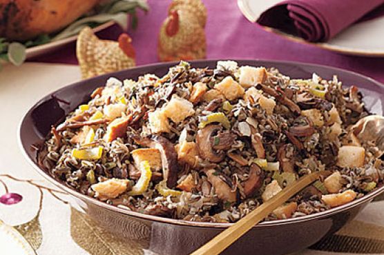 Slow-Cooker Wild Rice and Mushroom Stuffing