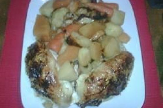 Slow Drunk Roasted Chicken
