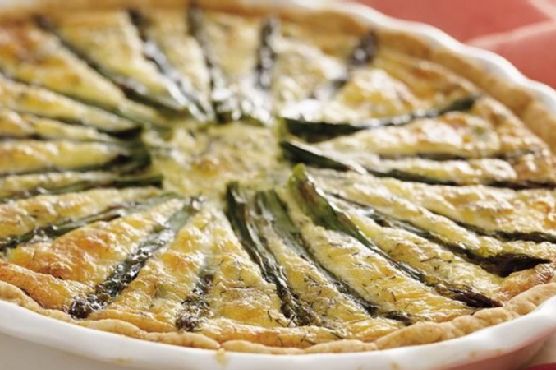 Smoked Salmon and Asparagus Quiche