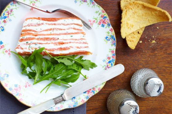 Smoked salmon terrine