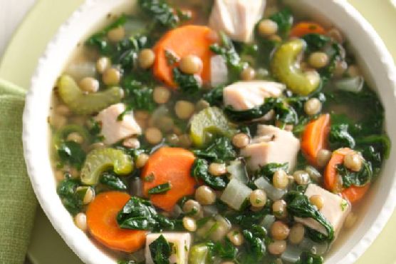 Smoked Turkey and Lentil Vegetable Soup