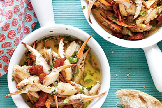 Smoky, Buttery Crab Claws