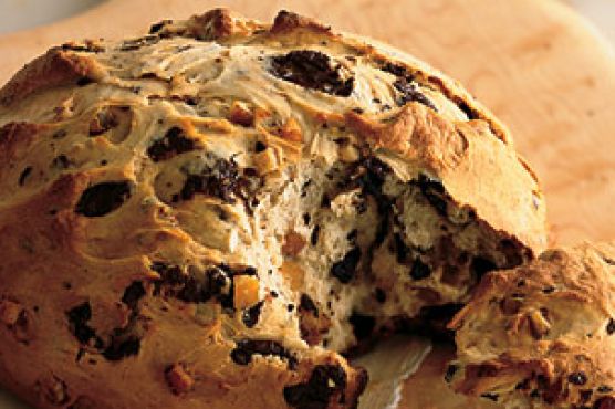 Soda Bread with Dark Chocolate and Candied Orange Peel