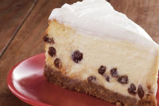 Sour Cream-Rum Raisin Cheesecake