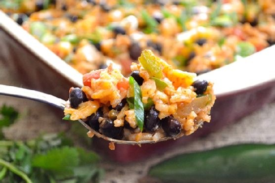 Southwest Veggie and Rice Casserole