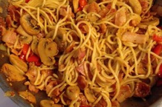 Spaghetti with Bacon