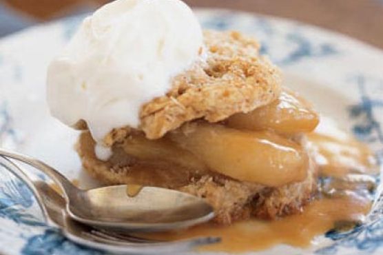Spiced Shortcakes with Sautéed Pears