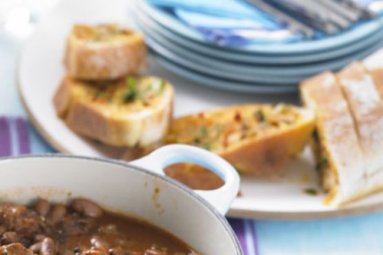 Spicy garlic bread
