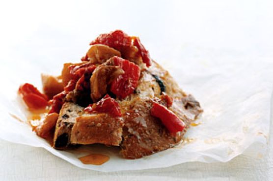Spicy Red-Pepper and Eggplant Confit