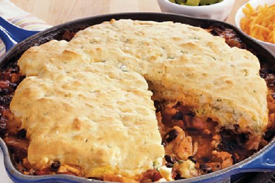 Spicy Tex Mex Chicken Cobbler