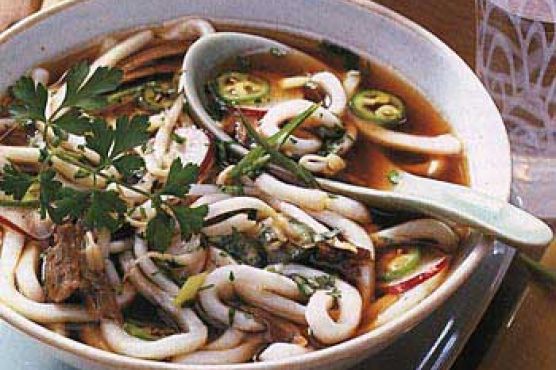 Spicy Vietnamese Beef and Noodle Soup