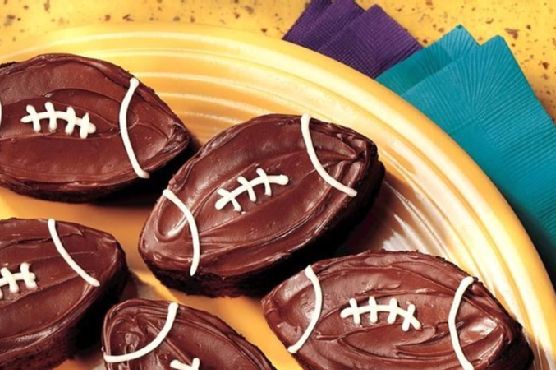 Spiked Football Brownies