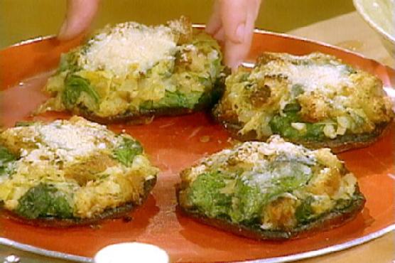Spinach and Artichoke Stuffed Portobellos