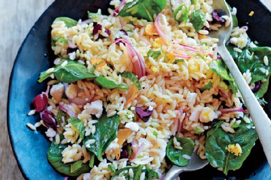 Spinach and Orzo Salad