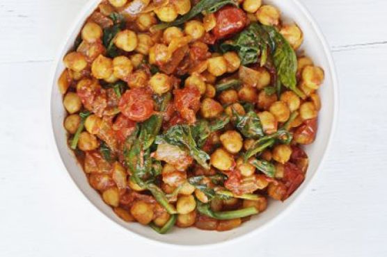 Spinach & chickpea curry