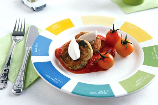 Spinach Potato Cakes with Roasted Tomato Sauce