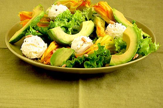 Squash Blossom and Ricotta Salad