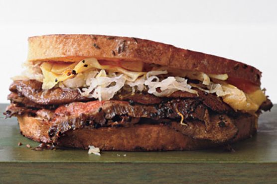Steak-and-Mushroom Reubens