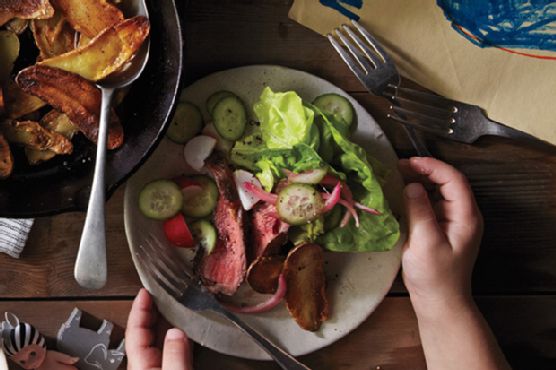Steak Salad with Horseradish Dressing