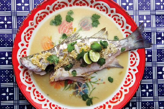 Steamed Fish with Lime and Chile