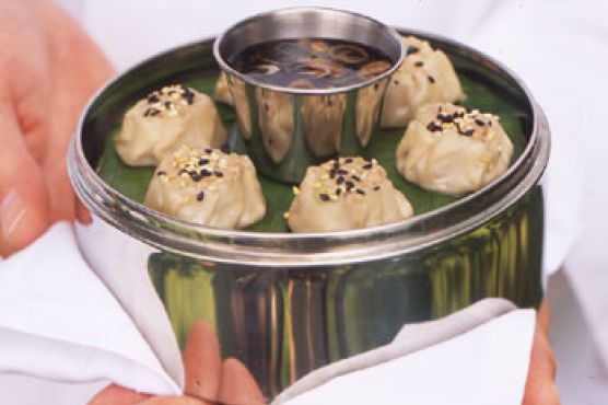 Steamed Pork and Jícama Dumplings