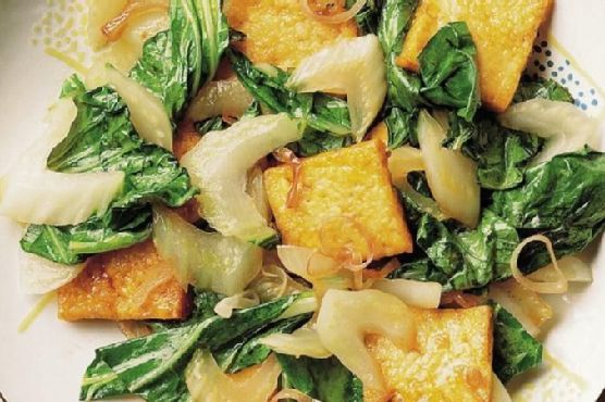 Stir-Fried Bok Choy with Tofu