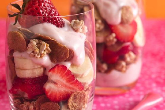 Strawberry-Banana Parfaits