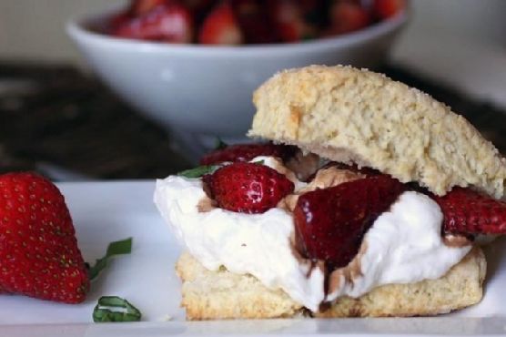 Strawberry-Basil-Lemon Shortcakes