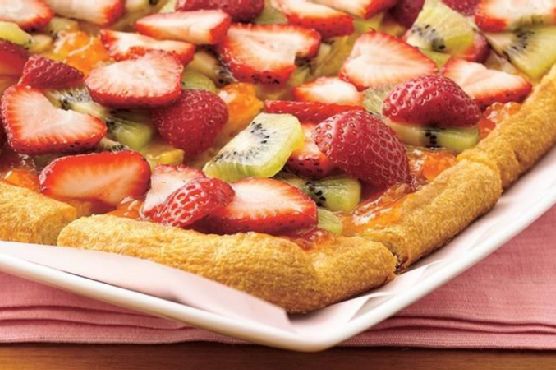 Strawberry-Kiwi-Almond Tart