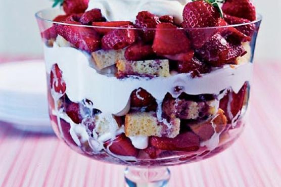 Strawberry Zinfandel Trifle