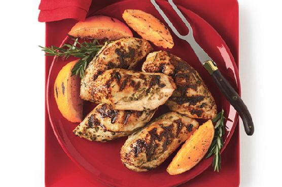 Stuffed Chicken Breasts with Rosemary-Orange Dressing