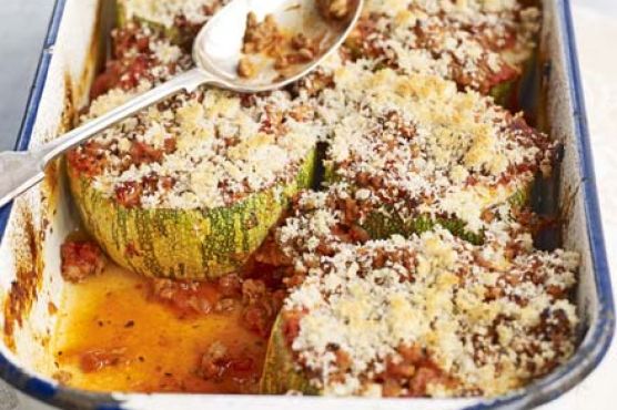 Stuffed marrow bake
