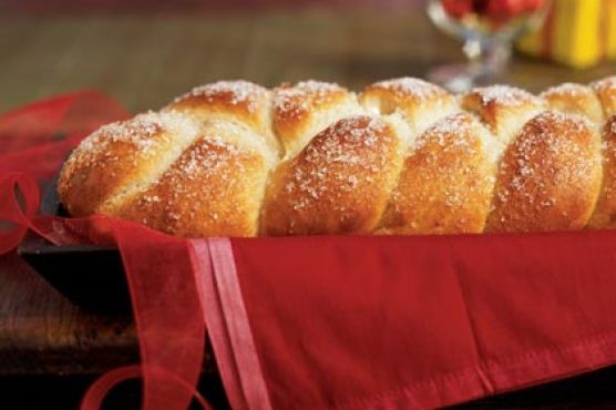 Sugar-Frosted Cardamom Braid