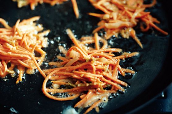 Sweet Potato and Kim Chi Pancakes