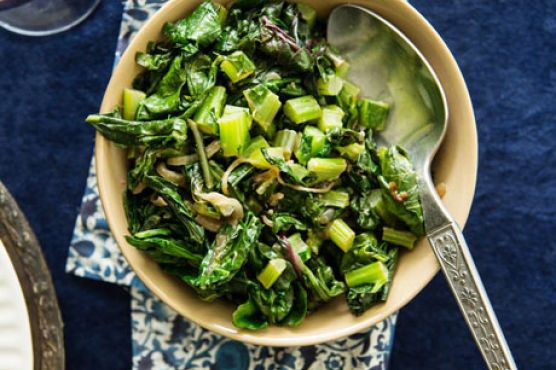 Swiss Chard with Horseradish