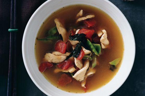 Thai-Style Chicken Soup with Basil